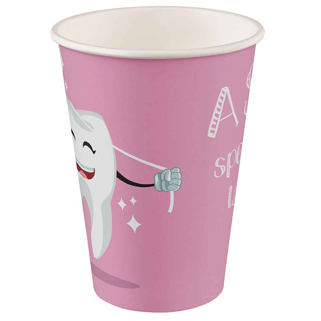 Beycodent – Hartpapier-Mundspülbecher, recyclebar, Zahndesign Rosa, 2000 Stück – Bild 3